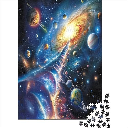 Kosmische Planeten Puzzle 1000 Teile,Puzzle Für Erwachsene, Impossible Puzzle,Puzzle Farbenfrohes Legespiel,GesKükenlichkeitsspiel Für Die Ganze Familie Puzzel 1000pcs (75x50cm) von DVAPAHEVK