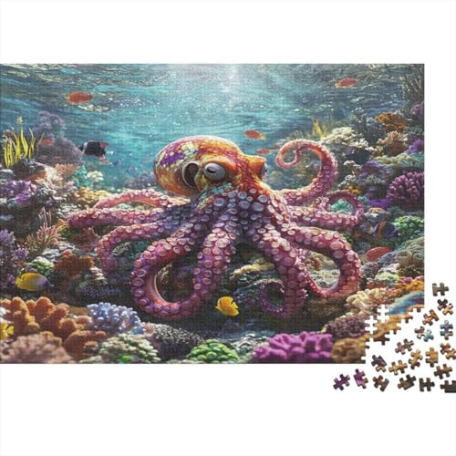 Krake 1000 Teile Puzzle Puzzle-Geschenk Geschicklichkeitsspiel Für Erwachsenen Ab 14 Jahren Impossible Puzzle 1000pcs (75x50cm) von DVAPAHEVK