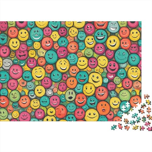 Lächelndes Gesicht 300 Teile Puzzle Spielzeug Geschenk Geschicklichkeitsspiel Für Erwachsenen Ab 14 Jahren Impossible Puzzle 300pcs (40x28cm) von DVAPAHEVK