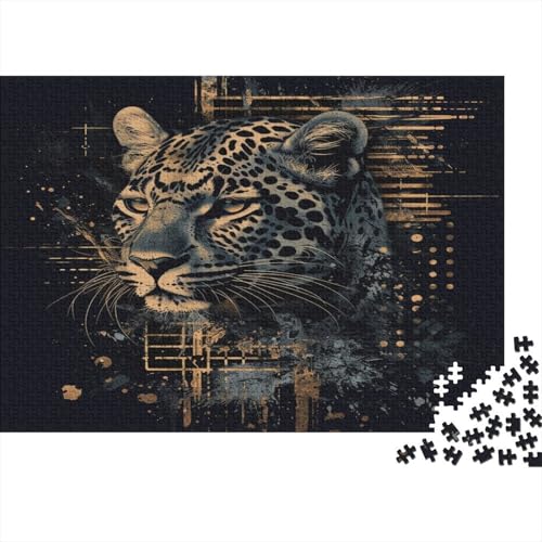 Leopard 500 Teile Puzzle Puzzle Für Erwachsene Familien-Puzzlespiel Familienspaß 100% Recycelten Kartons 500pcs (52x38cm) von DVAPAHEVK