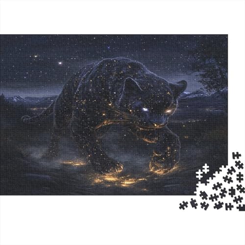 Leopard 500 Teile Puzzle Spielzeug Geschenk Geschicklichkeitsspiel Familienspaß 100% Recycelten Kartons 500pcs (52x38cm) von DVAPAHEVK