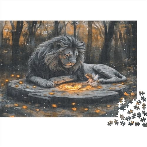 Löwe 1000 Teile Puzzle Puzzle-Geschenk Geschicklichkeitsspiel Familienspaß Impossible Puzzle 1000pcs (75x50cm) von DVAPAHEVK