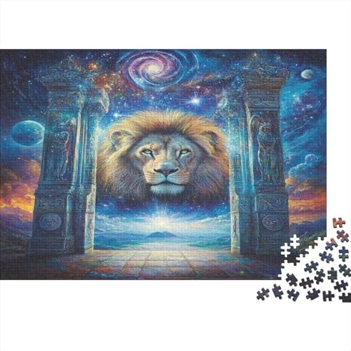 Löwe 1000 Teile Puzzle Puzzle-Geschenk Geschicklichkeitsspiel Familienspaß Impossible Puzzle 1000pcs (75x50cm) von DVAPAHEVK