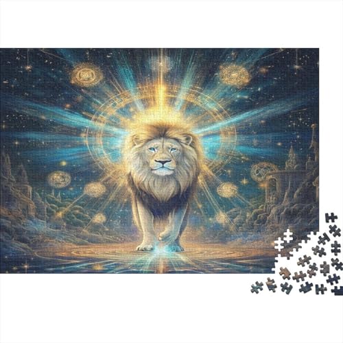 Löwe 1000 Teile Puzzle Spielzeug Geschenk Geschicklichkeitsspiel Familienspaß Impossible Puzzle 1000pcs (75x50cm) von DVAPAHEVK