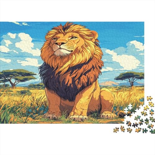 Löwe 1000 Teile Puzzle Spielzeug Geschenk Kinder Lernspiel Für Erwachsene Und Kinder Impossible Puzzle 1000pcs (75x50cm) von DVAPAHEVK