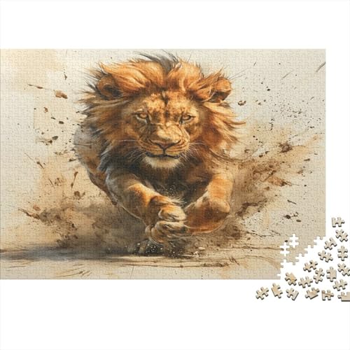 Löwe 300 Teile Puzzle Spielzeug Geschenk Geschicklichkeitsspiel Familienspaß Impossible Puzzle 300pcs (40x28cm) von DVAPAHEVK