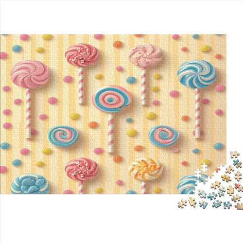 Lollipop 1000 Teile Puzzle für Erwachsene und Kinder, Spielzeug, geistiges Spiel, Lernspiel für Erwachsene, Kinder, Stressabbau, Heimdekoration, Puzzles zum Stressabbau, 1000 Teile (75 x 50 cm) von DVAPAHEVK