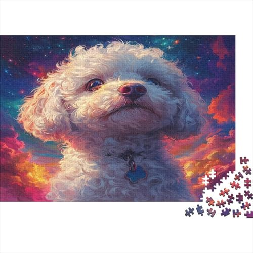 Malteser Hund 1000 Teile Puzzle Spielzeug Geschenk Kinder Lernspiel Für Erwachsenen Ab 14 Jahren 100% Recycelten Kartons 1000pcs (75x50cm) von DVAPAHEVK