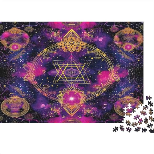 Mandala 500 Teile Puzzle Puzzle-Geschenk Kinder Lernspiel Familienspaß Impossible Puzzle 500pcs (52x38cm) von DVAPAHEVK