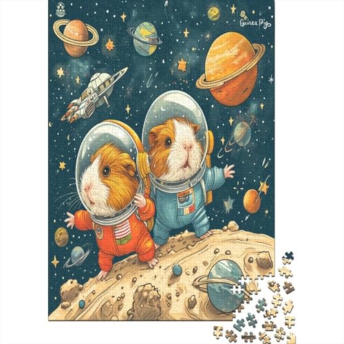 Meerschweinchen 1000 Teile Puzzle Spielzeug Geschenk Geschicklichkeitsspiel Familienspaß Impossible Puzzle 1000pcs (75x50cm) von DVAPAHEVK