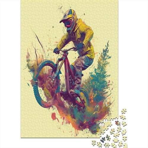 Mountainbike Puzzlespiel 1000 Teile Puzzle Für Erwachsene Und Kinder Ab 14 Jahren, Puzzle-Motiv Erwachsenen Puzzlespiel Puzzel 1000pcs (75x50cm) von DVAPAHEVK