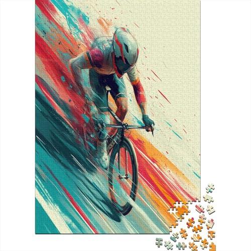 Mountainbiken 1000 Teile Puzzle Spielzeug Geschenk Geschicklichkeitsspiel Familienspaß Impossible Puzzle 1000pcs (75x50cm) von DVAPAHEVK