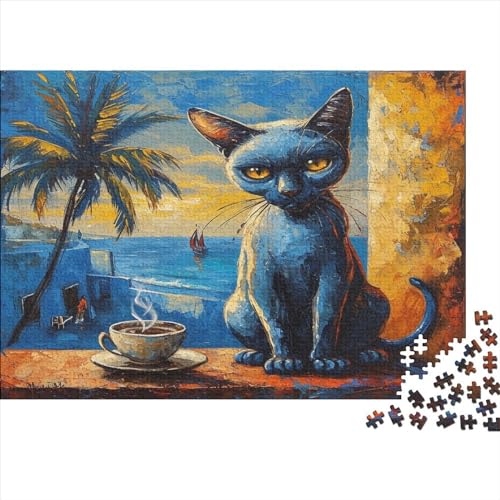 Niedliche Katze 300 Teile Puzzle Spielzeug Geschenk Geschicklichkeitsspiel Für Erwachsene Und Kinder Impossible Puzzle 300pcs (40x28cm) von DVAPAHEVK