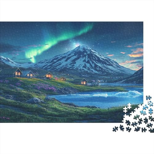 Nordlichter 1000 Teile Puzzle Puzzle-Geschenk Geschicklichkeitsspiel Für Erwachsenen Ab 14 Jahren 100% Recycelten Kartons 1000pcs (75x50cm) von DVAPAHEVK