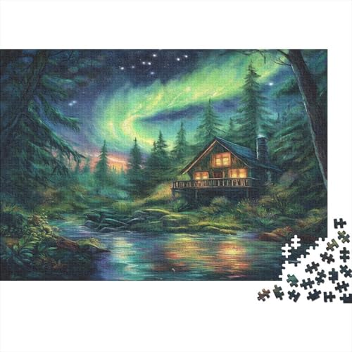 Nordlichter 1000 Teile Puzzle Spielzeug Geschenk Kinder Lernspiel Familienspaß Impossible Puzzle 1000pcs (75x50cm) von DVAPAHEVK