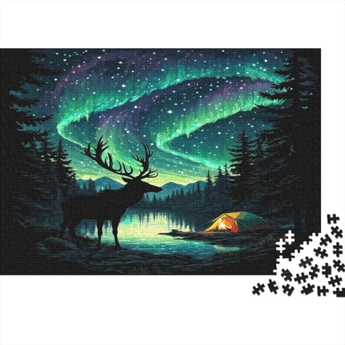 Nordlichter 300 Teile Puzzle Puzzle-Geschenk Kinder Lernspiel Familienspaß 100% Recycelten Kartons 300pcs (40x28cm) von DVAPAHEVK