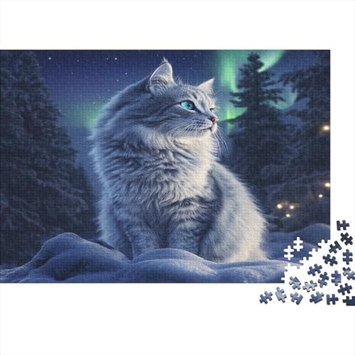 Norwegische Waldkatze 500 Teile Puzzle Puzzle Für Erwachsene Familien-Puzzlespiel Familienspaß Impossible Puzzle 500pcs (52x38cm) von DVAPAHEVK