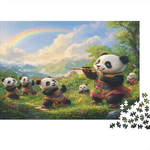 Panda 300 Teile Puzzle Puzzle Für Erwachsene Kinder Lernspiel Familienspaß Impossible Puzzle 300pcs (40x28cm) von DVAPAHEVK