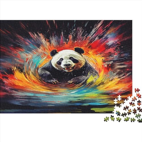 Panda 500 Teile Puzzle Premium Quality Puzzle Familien-Puzzlespiel Familienspaß Impossible Puzzle 500pcs (52x38cm) von DVAPAHEVK