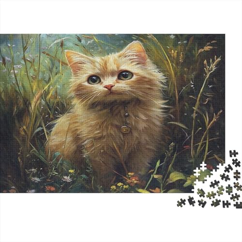 Perserkatze 300 Teile Puzzle Spielzeug Geschenk Kinder Lernspiel Familienspaß 100% Recycelten Kartons 300pcs (40x28cm) von DVAPAHEVK