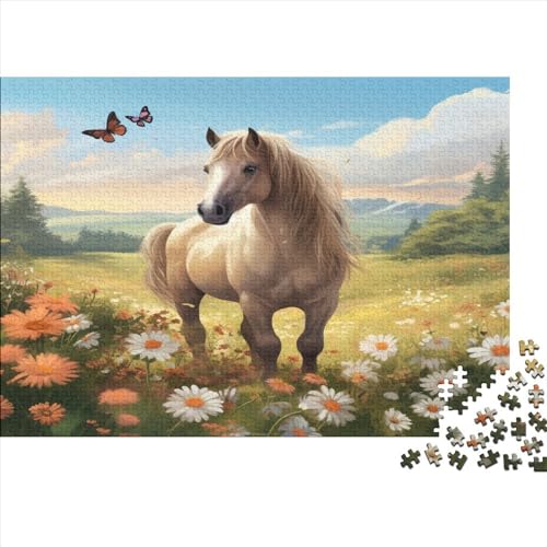 Pferd 500 Teile Puzzle Puzzle-Geschenk Familien-Puzzlespiel Familienspaß Impossible Puzzle 500pcs (52x38cm) von DVAPAHEVK