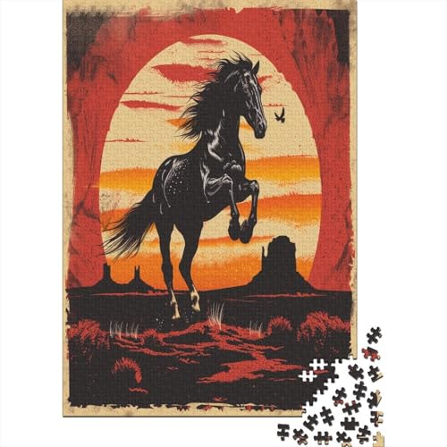 Pferd Puzzle 1000 Teile Für Erwachsene Und Kinder Ab 14 Jahren Für Stressabbauer Puzzel 1000pcs (75x50cm) von DVAPAHEVK