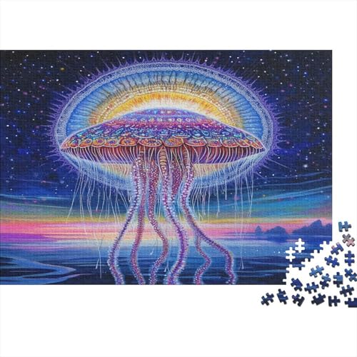 Qualle 300 Teile Puzzle Puzzle Für Erwachsene Geschicklichkeitsspiel Familienspaß Impossible Puzzle 300pcs (40x28cm) von DVAPAHEVK