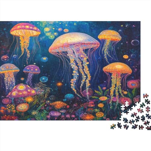 Qualle 500 Teile Puzzle Spielzeug Geschenk Geschicklichkeitsspiel Für Erwachsene Und Kinder Impossible Puzzle 500pcs (52x38cm) von DVAPAHEVK