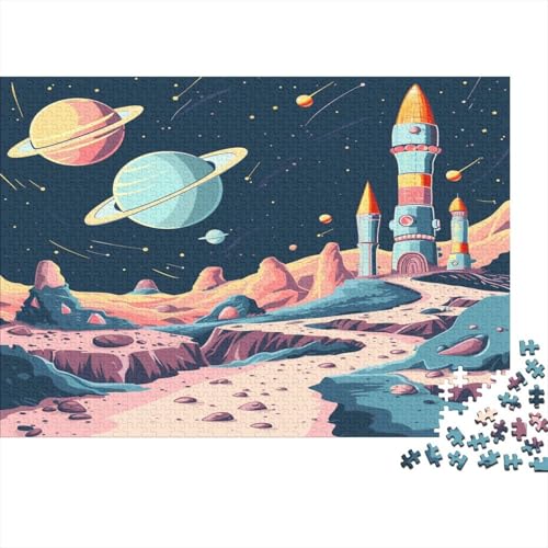 Rakete 500 Teile Puzzle Premium Quality Puzzle Kinder Lernspiel Für Erwachsenen Ab 14 Jahren Impossible Puzzle 500pcs (52x38cm) von DVAPAHEVK