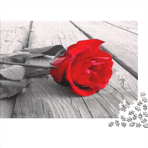 Rose 300 Teile Puzzle Puzzle-Geschenk Familien-Puzzlespiel Für Erwachsene Und Kinder Impossible Puzzle 300pcs (40x28cm) von DVAPAHEVK