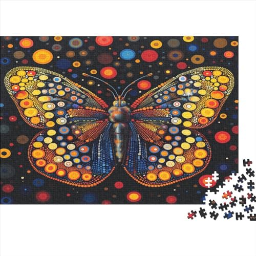 Schmetterling 1000 Teile Puzzle Premium Quality Puzzle Geschicklichkeitsspiel Familienspaß Impossible Puzzle 1000pcs (75x50cm) von DVAPAHEVK