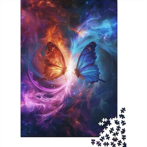 Schmetterling 1000 Teile Puzzle Puzzle-Geschenk Geschicklichkeitsspiel Familienspaß 100% Recycelten Kartons 1000pcs (75x50cm) von DVAPAHEVK