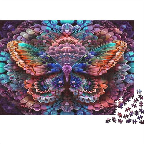 Schmetterling 1000 Teile Puzzle Puzzle-Geschenk Kinder Lernspiel Familienspaß 100% Recycelten Kartons 1000pcs (75x50cm) von DVAPAHEVK