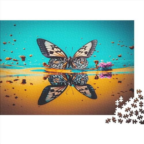 Schmetterling 300 Teile Puzzle Premium Quality Puzzle Geschicklichkeitsspiel Familienspaß 100% Recycelten Kartons 300pcs (40x28cm) von DVAPAHEVK