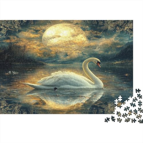 Schwan 500 Teile Puzzle Spielzeug Geschenk Geschicklichkeitsspiel Für Erwachsene Und Kinder Impossible Puzzle 500pcs (52x38cm) von DVAPAHEVK