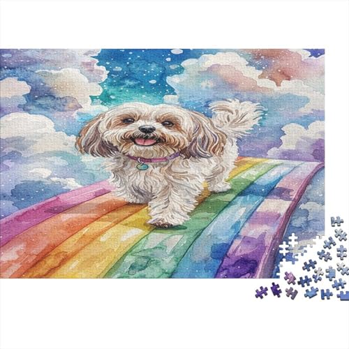 Shih Tzu 300 Teile Puzzle Puzzle-Geschenk Geschicklichkeitsspiel Für Erwachsenen Ab 14 Jahren Impossible Puzzle 300pcs (40x28cm) von DVAPAHEVK