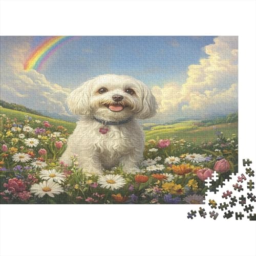 Shih Tzu 500 Teile Puzzle Puzzle Für Erwachsene Geschicklichkeitsspiel Familienspaß 100% Recycelten Kartons 500pcs (52x38cm) von DVAPAHEVK