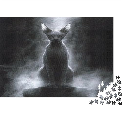 Sphinxkatze 1000 Teile Puzzle Premium Quality Puzzle Geschicklichkeitsspiel Familienspaß 100% Recycelten Kartons 1000pcs (75x50cm) von DVAPAHEVK