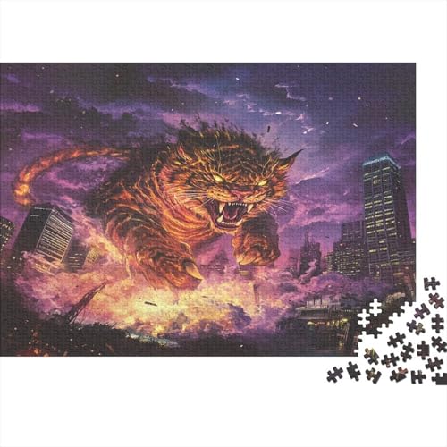 Tiger 300 Teile Puzzle Puzzle-Geschenk Geschicklichkeitsspiel Für Erwachsenen Ab 14 Jahren Impossible Puzzle 300pcs (40x28cm) von DVAPAHEVK