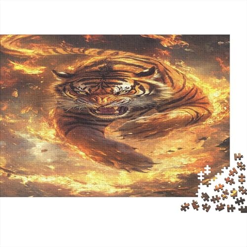 Tiger 300 Teile Puzzle Spielzeug Geschenk Kinder Lernspiel Für Erwachsene Und Kinder Impossible Puzzle 300pcs (40x28cm) von DVAPAHEVK