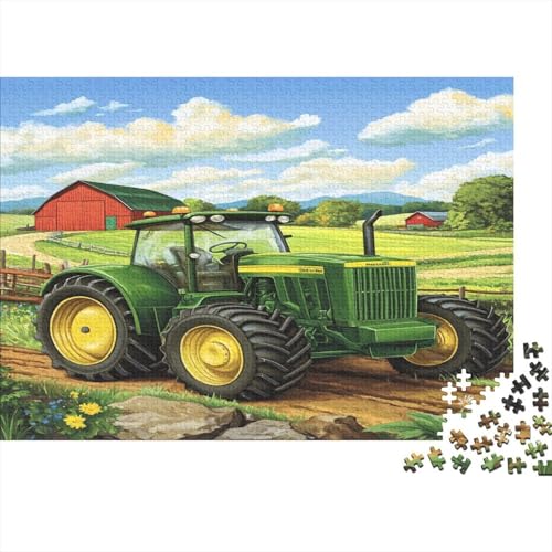 Traktor 300 Teile Puzzle Puzzle Für Erwachsene Geschicklichkeitsspiel Familienspaß 100% Recycelten Kartons 300pcs (40x28cm) von DVAPAHEVK