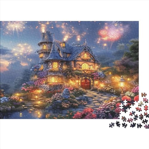 Traum Schloss 300 Teile Puzzle Spielzeug Geschenk Geschicklichkeitsspiel Familienspaß 100% Recycelten Kartons 300pcs (40x28cm) von DVAPAHEVK