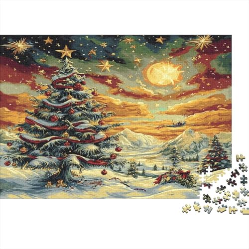 Weihnachtsbaum 1000 Teile Puzzle Puzzle-Geschenk Geschicklichkeitsspiel Familienspaß Impossible Puzzle 1000pcs (75x50cm) von DVAPAHEVK