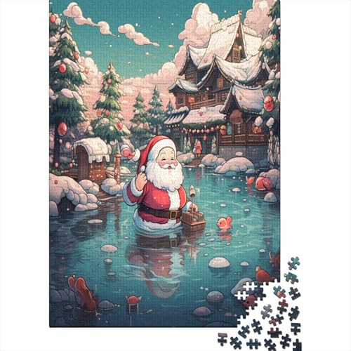 Weihnachtsmann Puzzlespiel 1000 Teile Puzzle Für Erwachsene Und Kinder Ab 14 Jahren, Puzzle-Motiv Erwachsenen Puzzlespiel Puzzel 1000pcs (75x50cm) von DVAPAHEVK