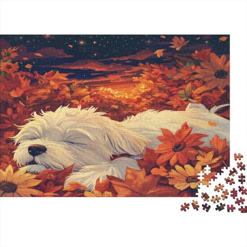 West Highland White Terrier 1000 Teile Puzzle Puzzle Für Erwachsene Familien-Puzzlespiel Familienspaß 100% Recycelten Kartons 1000pcs (75x50cm) von DVAPAHEVK