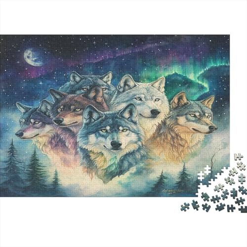 Wolf 1000 Teile Puzzle Spielzeug Geschenk Geschicklichkeitsspiel Für Erwachsenen Ab 14 Jahren Impossible Puzzle 1000pcs (75x50cm) von DVAPAHEVK