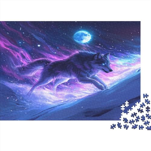 Wolf 1000 Teile Puzzle Spielzeug Geschenk Kinder Lernspiel Familienspaß Impossible Puzzle 1000pcs (75x50cm) von DVAPAHEVK