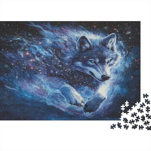 Wolf 300 Teile Puzzle Spielzeug Geschenk Familien-Puzzlespiel Familienspaß Impossible Puzzle 300pcs (40x28cm) von DVAPAHEVK