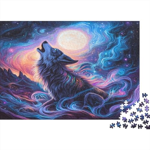 Wolf 500 Teile Puzzle Spielzeug Geschenk Geschicklichkeitsspiel Familienspaß 100% Recycelten Kartons 500pcs (52x38cm) von DVAPAHEVK