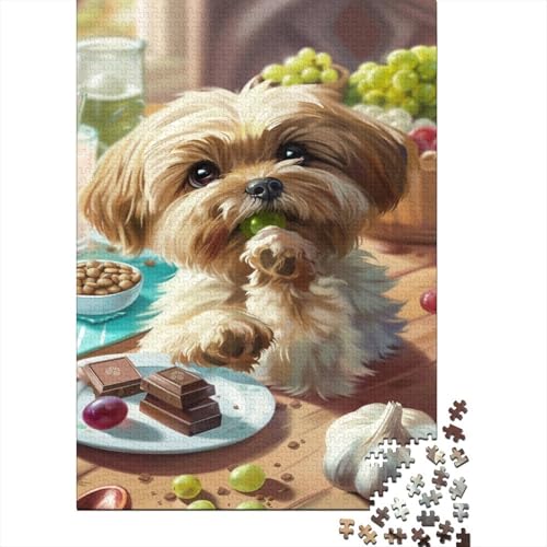 Yorkshire Terrier 300 Teile Puzzle Puzzle Für Erwachsene Kinder Lernspiel Für Erwachsene Und Kinder Impossible Puzzle 300pcs (40x28cm) von DVAPAHEVK